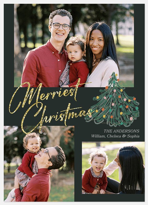 Old Fashioned Tree Holiday Photo Cards