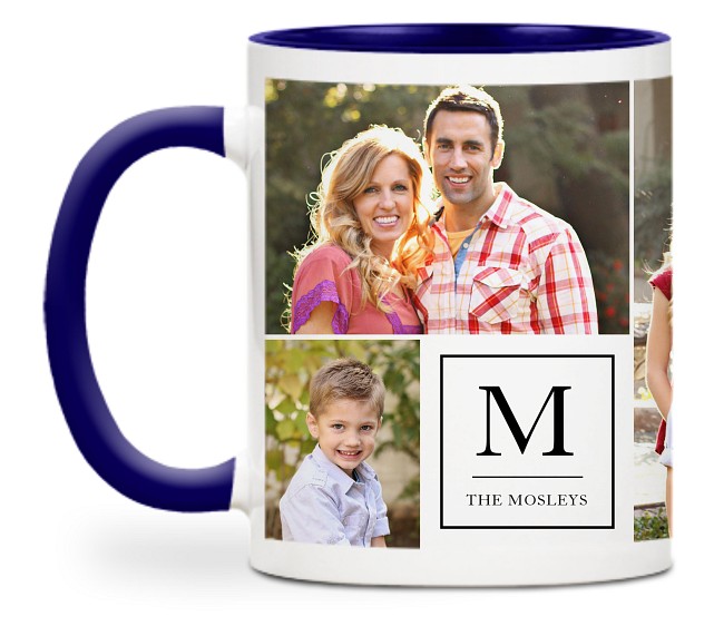 Classic Monogram Custom Mugs