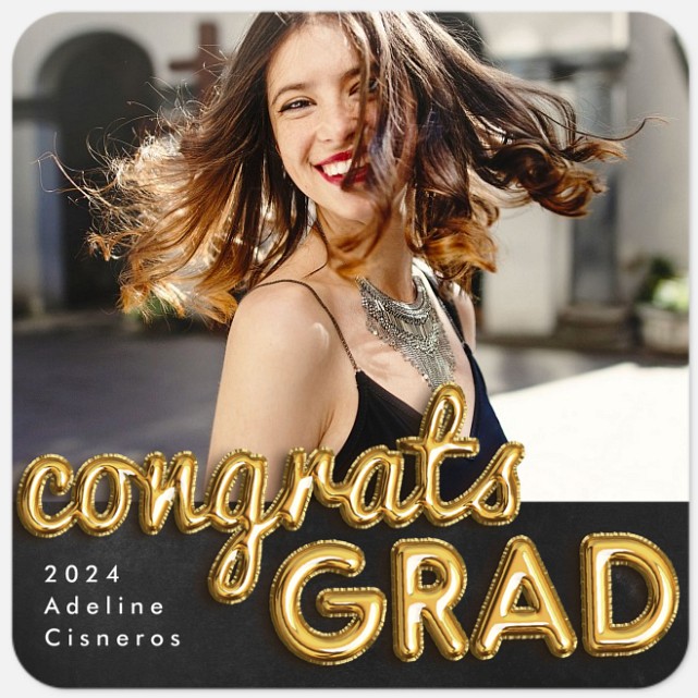 Congrats Balloons Graduation Cards