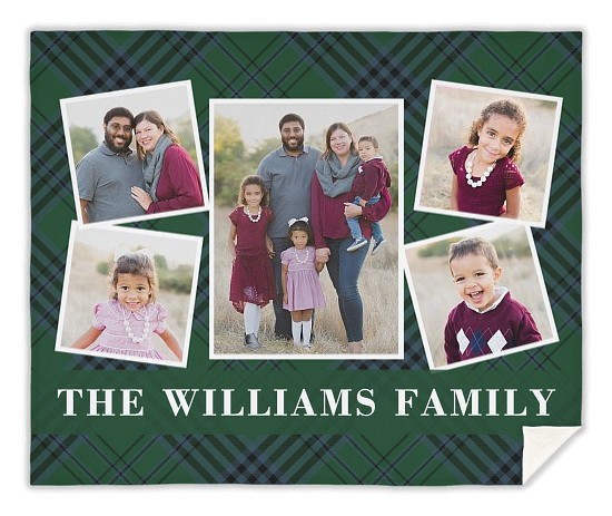 Family Tartan Custom Blankets