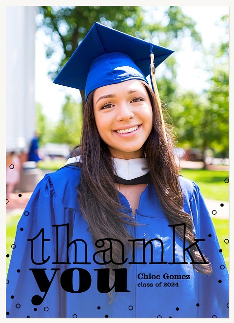 Clear Thank You Graduation Thank You Cards
