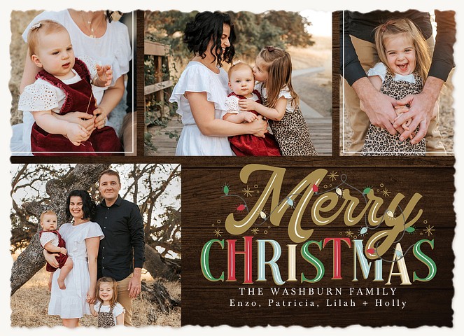 Playful Cheer Personalized Holiday Cards