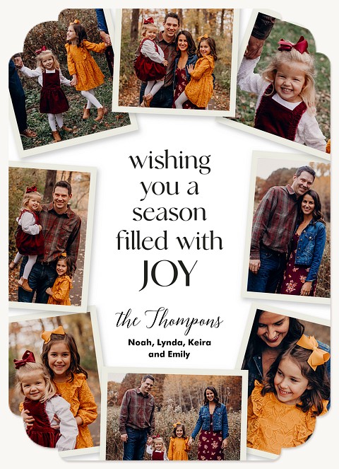 Simple Joy Personalized Holiday Cards