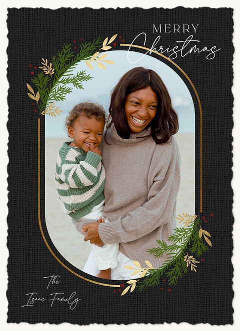 Luxe Frame Personalized Holiday Cards