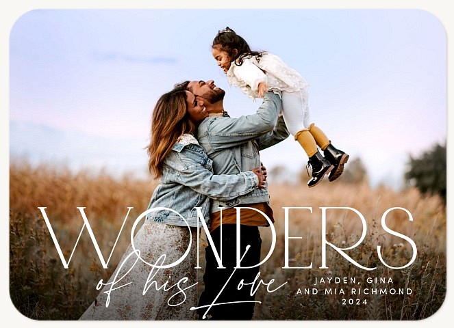 Wonders Personalized Holiday Cards