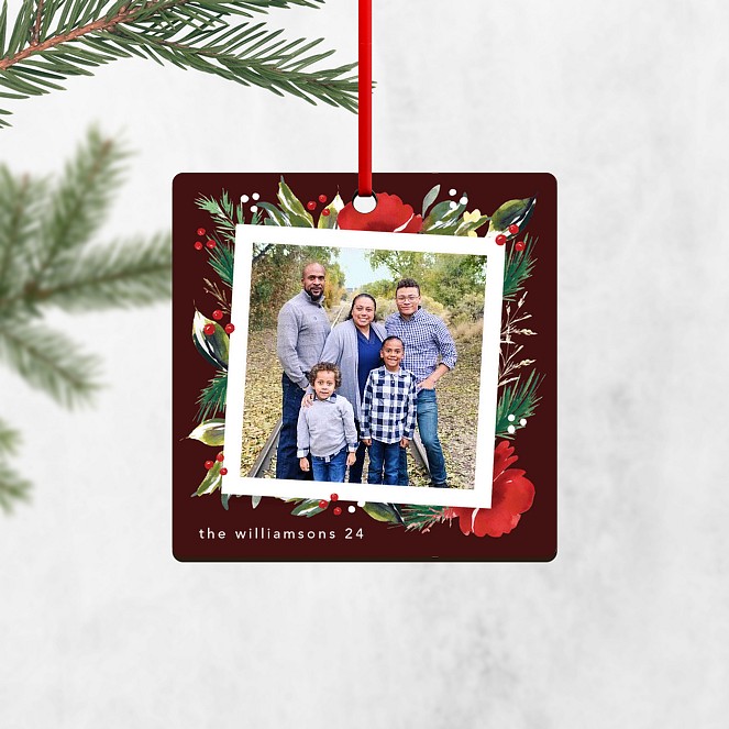 Festive Frame Personalized Ornaments