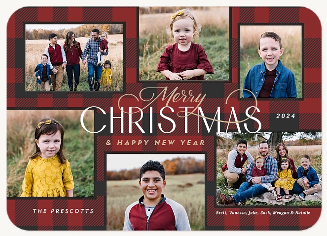 Cozy Collage Personalized Holiday Cards