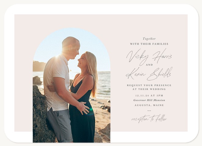 Modern Arch Wedding Invitations