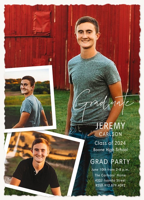 Simple Collage Graduation Cards