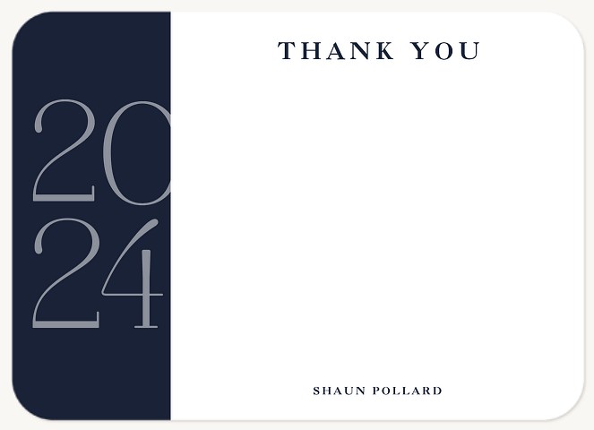 Large Year Thank You Cards 
