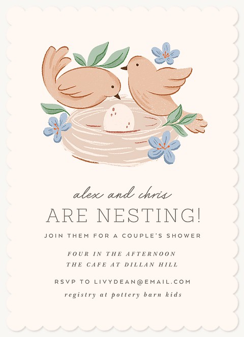 Nesting Baby Shower Invites