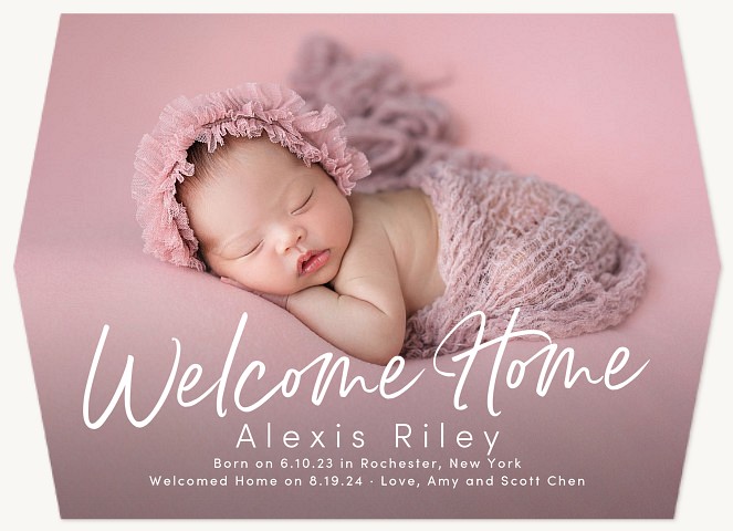 Welcome Home Baby Announcements