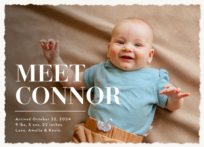 A Special Introduction Baby Announcements