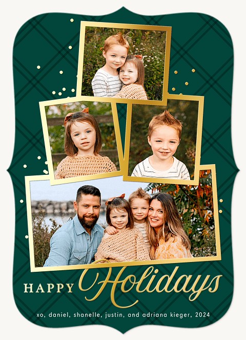Shining Tree Personalized Holiday Cards