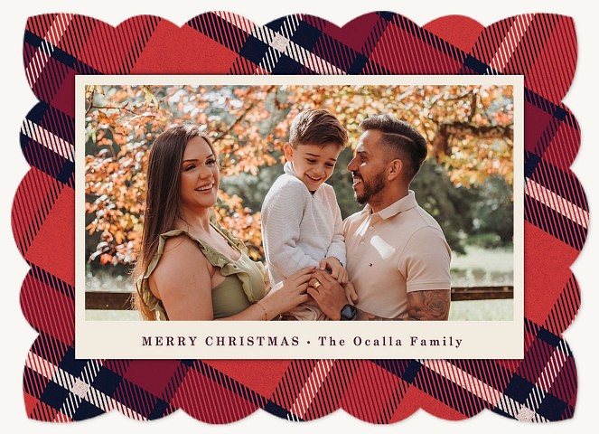 Proper Plaid Personalized Holiday Cards