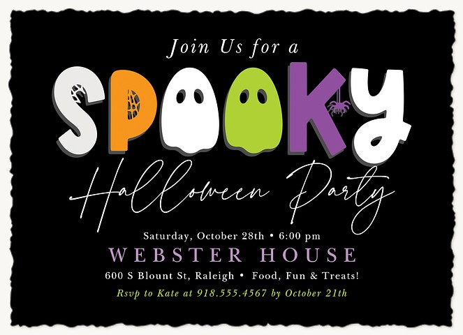 Spooky Party Halloween Party Invitations