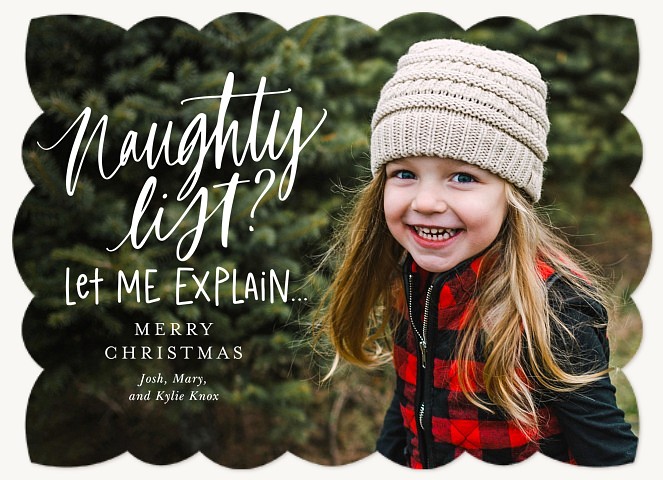 Naughty List? Personalized Holiday Cards
