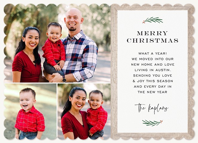 Family Frame Personalized Holiday Cards