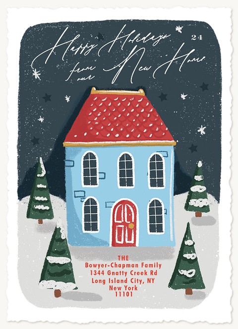 Holiday Home Personalized Holiday Cards