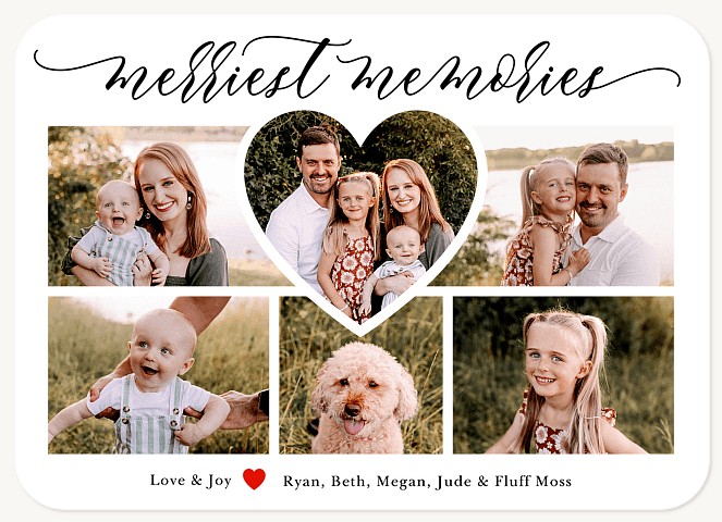 Loving Collage Personalized Holiday Cards