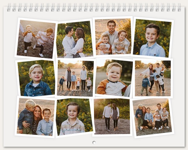 Multi Snapshots Calendar Custom Photo Calendars