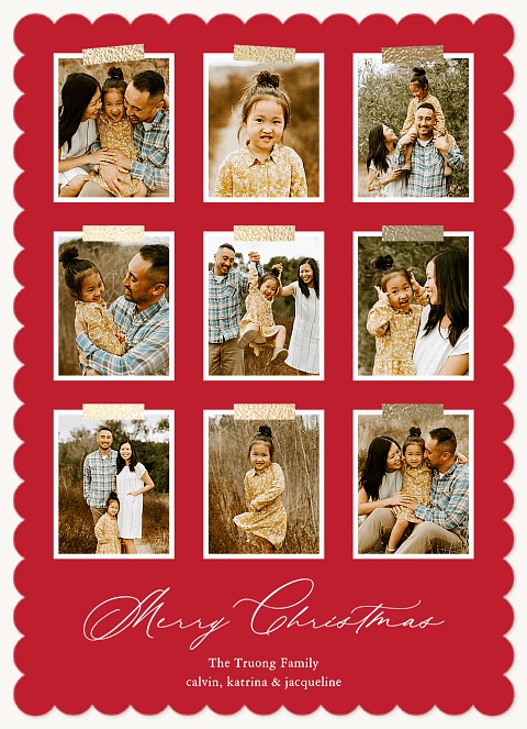 Luxe Washi Personalized Holiday Cards