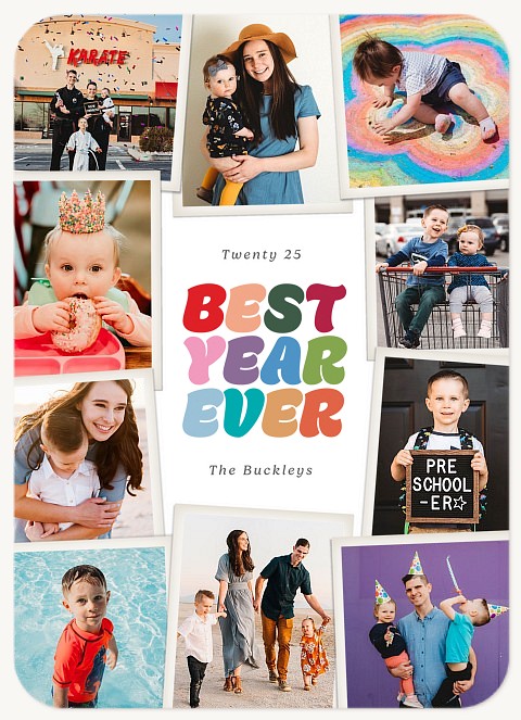 Best Year Ever Personalized Holiday Cards