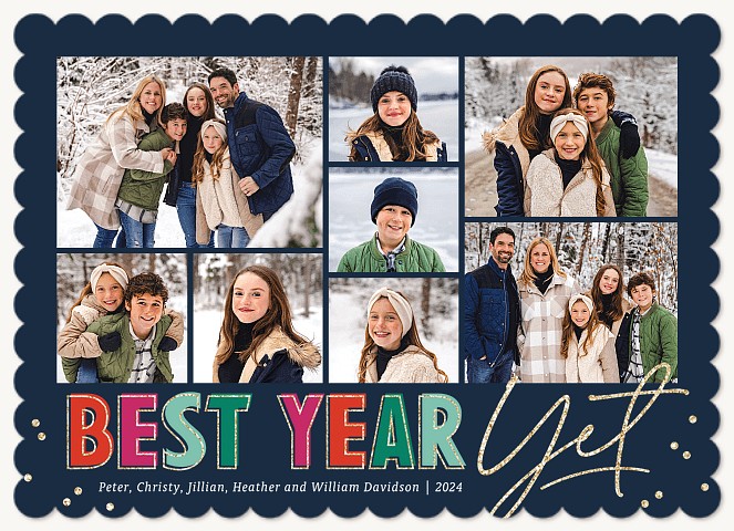 Bold Best Personalized Holiday Cards