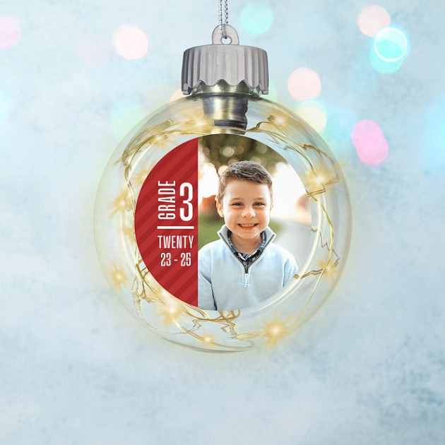 School Year Personalized Ornaments