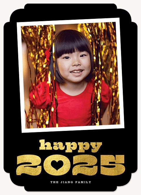 Heartful New Year Personalized Holiday Cards