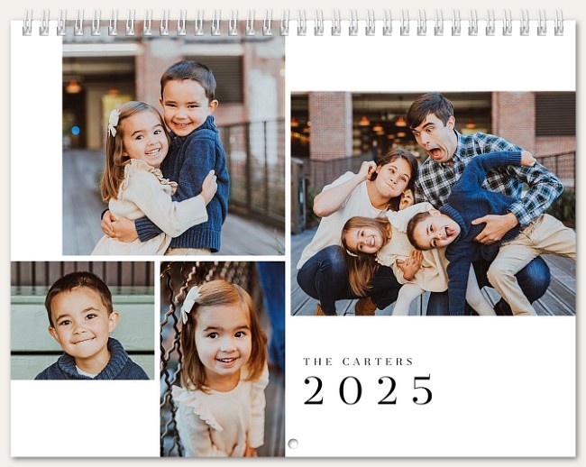 Modern Collage Calendar Custom Photo Calendars