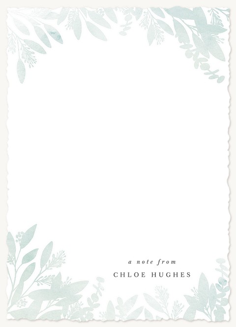Watercolor Botanicals Stationery