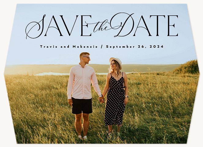 Mixed Type Save the Date Cards