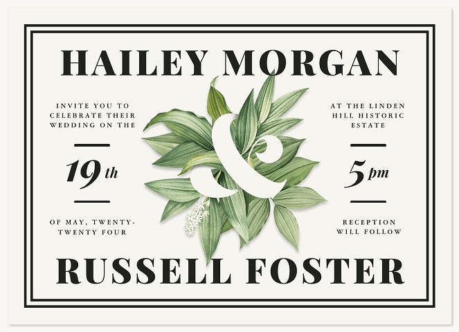 Forever Foliage  Wedding Invitations