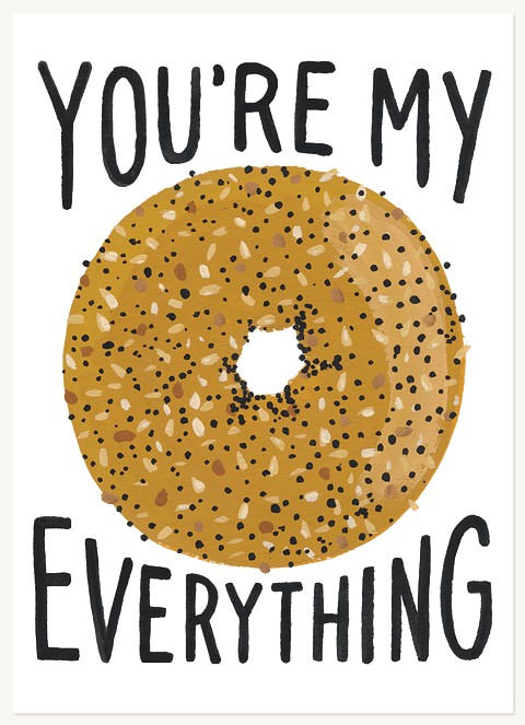 Everything Bagel Greeting Cards