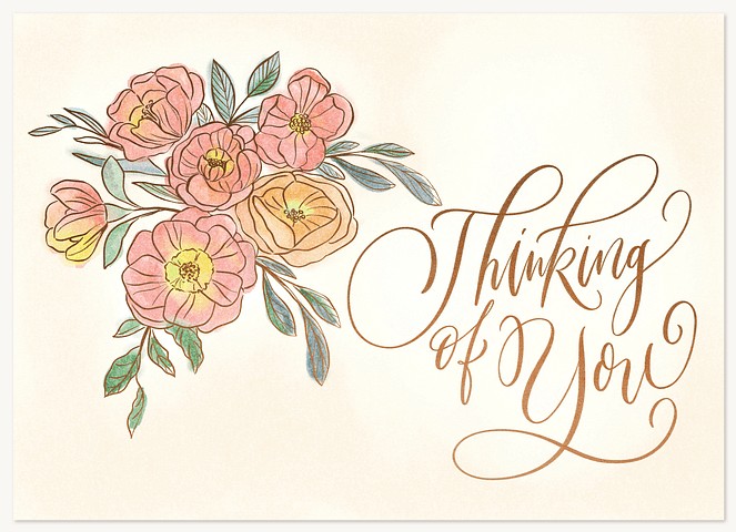 Thoughtful Flowers Greeting Cards