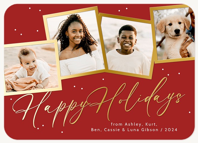 Lovely Frames Personalized Holiday Cards