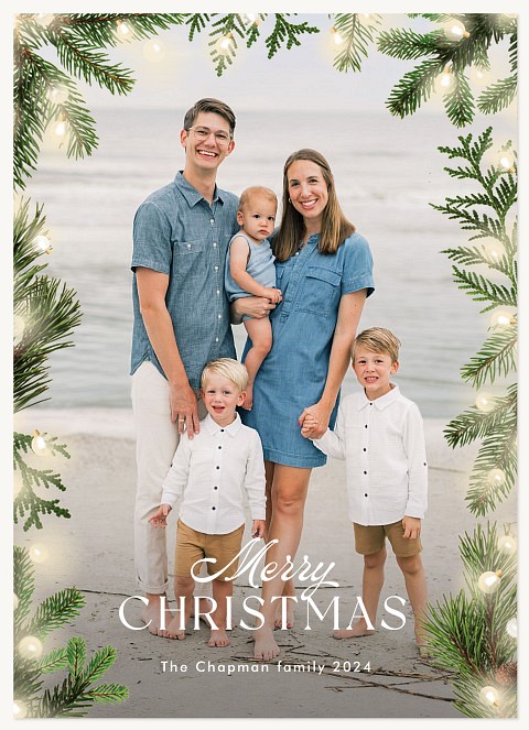 Pine Arch Personalized Holiday Cards