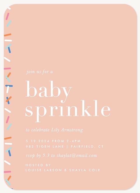 Baby Sprinkle Baby Shower Invites