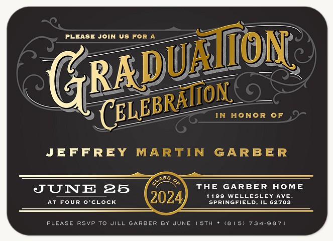 Dapper Celebration Graduation Cards