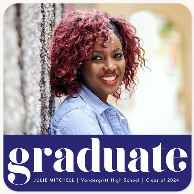 Bold Lettering Graduation Cards