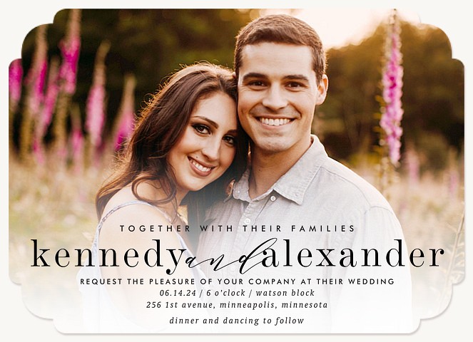 Stylish Celebration Wedding Invitations