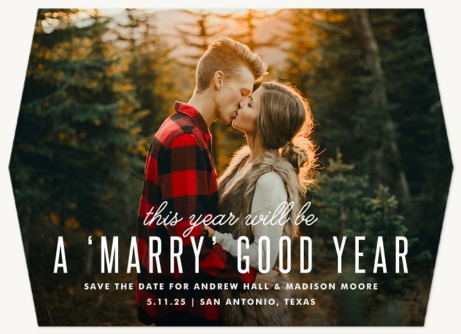 Marry Good Year Photo Holiday Cards