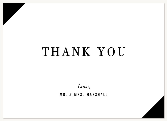  Modern Love Story Thank You Cards 