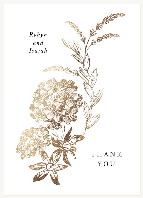 Vintage Flora Thank You Cards 