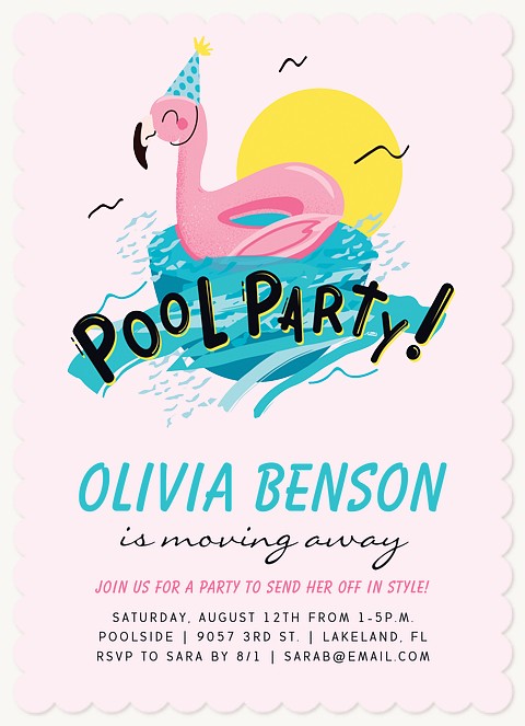 Let's Flamingo Summer Party Invitations