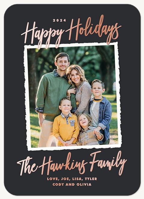 Family Snapshot Photo Holiday Cards