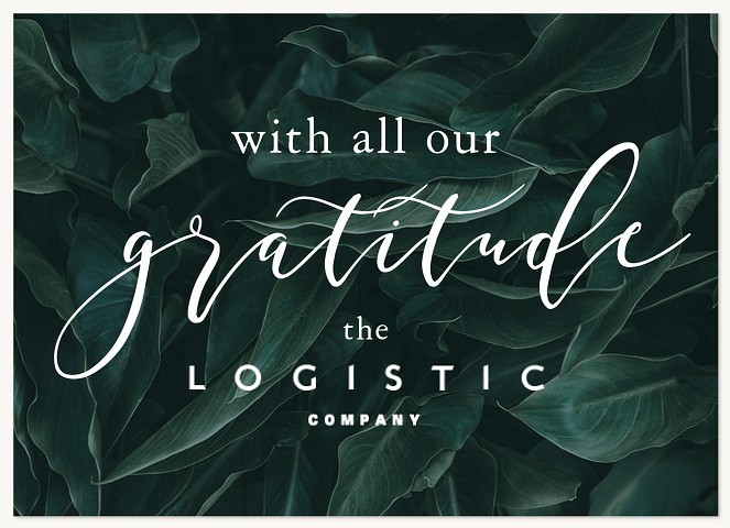 Lush Greens Business Thank You Cards