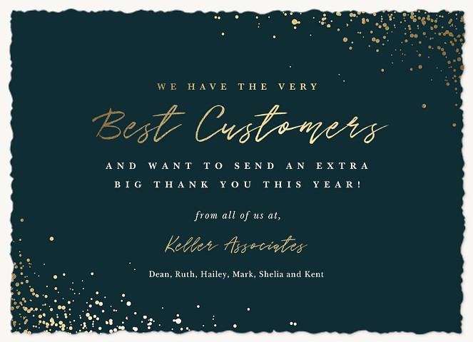 Best Customers Business Thank You Cards