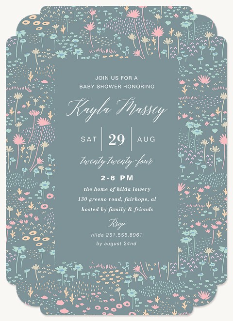 Ditsy Floral Baby Shower Invites